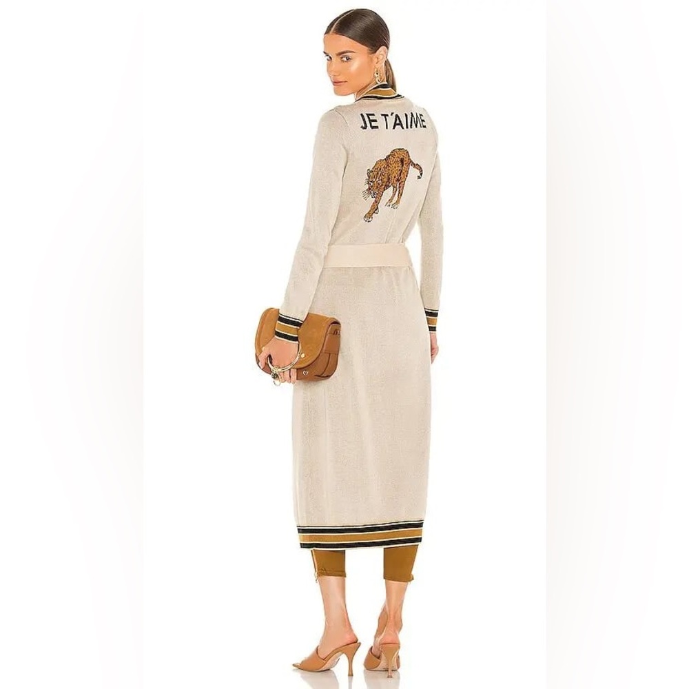 L’AGENCE Cleo Long Cardiagn in Neutral Size M in perfect condition worn once